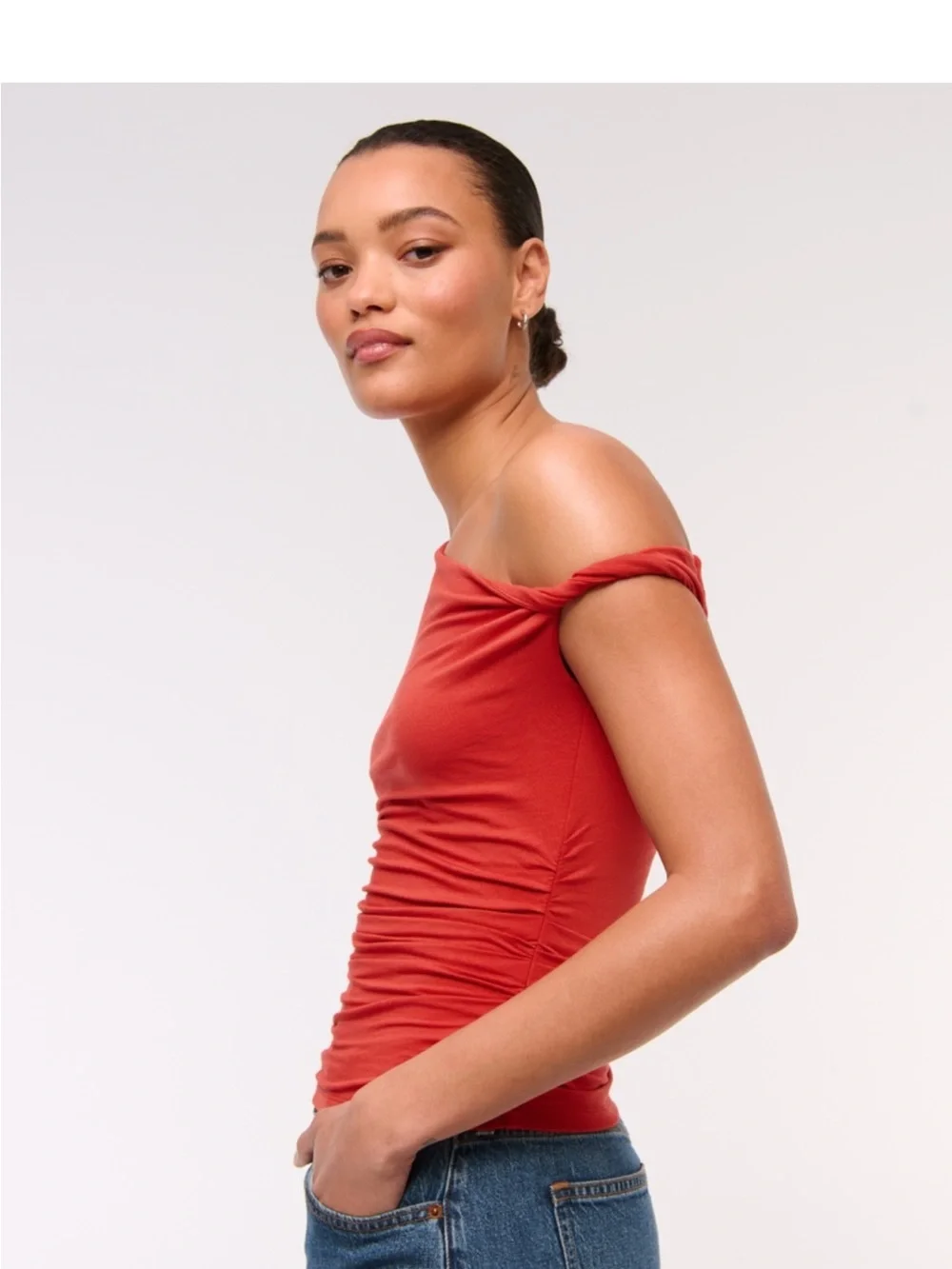 Abercrombie Women's Asymmetrical Twist Top - M